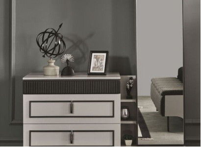 Bedroom Set 2pcs Chest of drawers with Mirror Modern Luxury design Furniture new